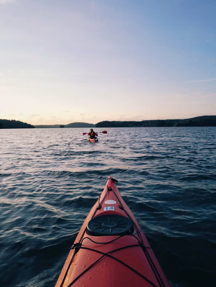 Kayak sur le lac d’Annecy